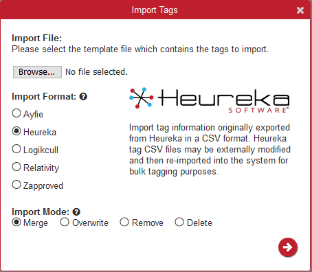 Heureka Software ACT Tag Import